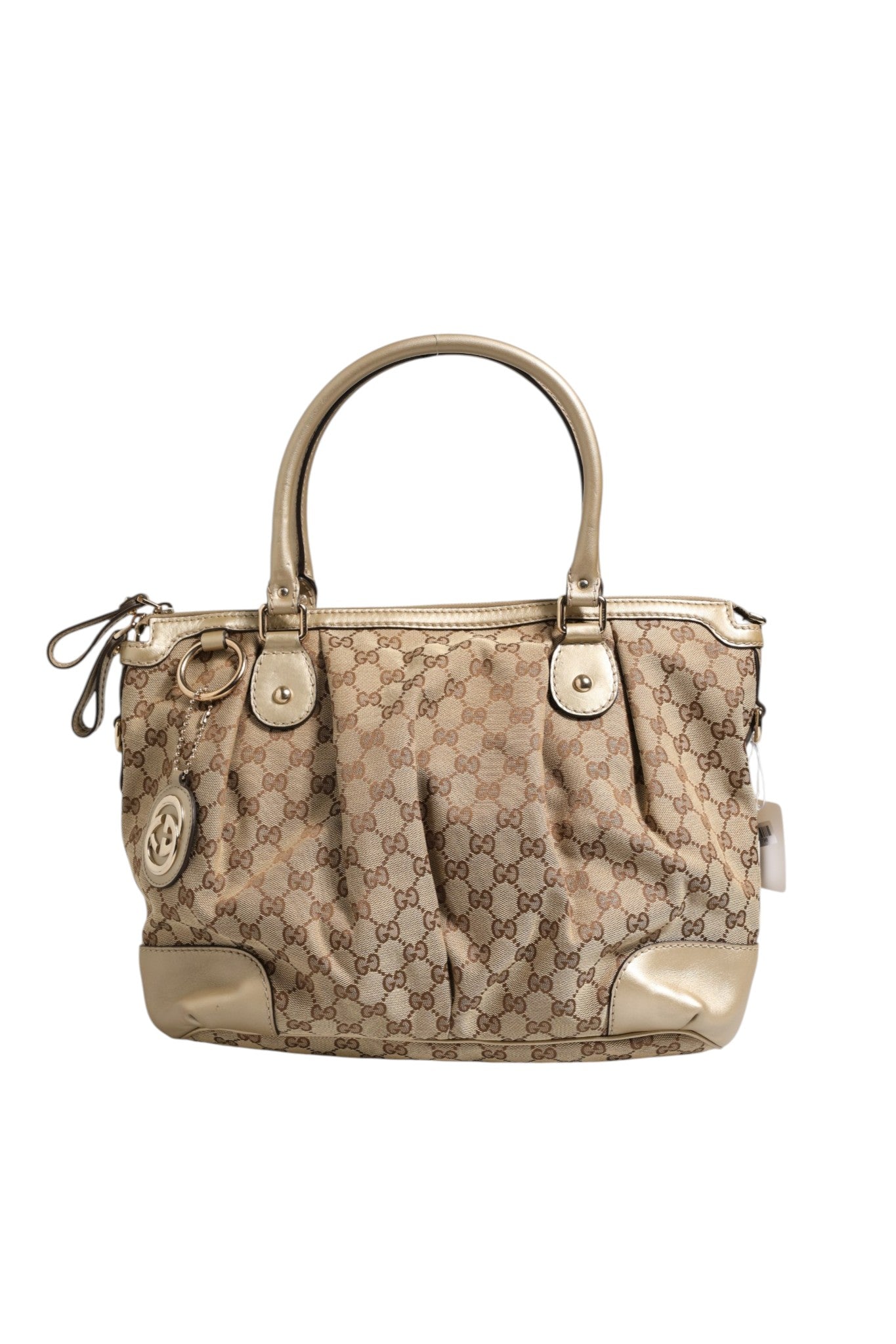 Gucci Canvas Sukey Satchel Handbag