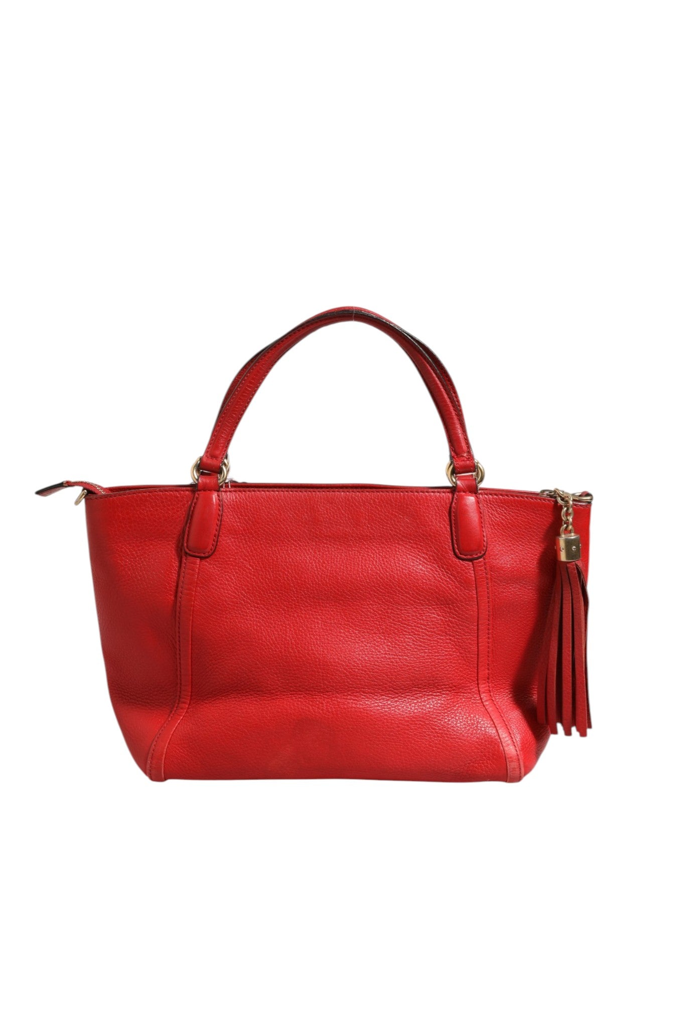 Gucci Soho Small Leather Tote Bag - Red