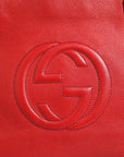Gucci Soho Small Leather Tote Bag - Red