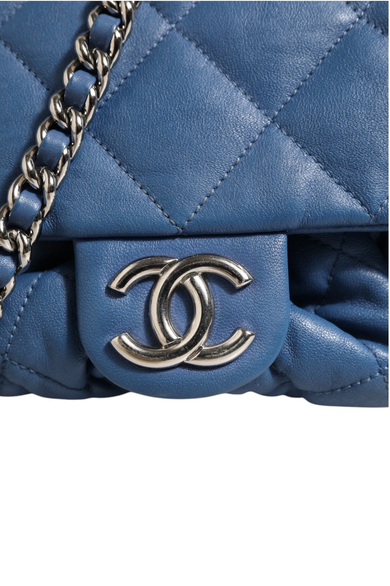 Chanel Chain Around Flap Bag - Cerulean Blue