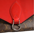 Louis Vuitton Saint Michel Monogram Epi Shoulder Bag Coquelicot