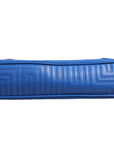 Versace Couture Quilted Leather Shoulder Bag - Blue