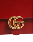 Gucci Marmont Small Leather Shoulder bag - Rosso Ancora Red