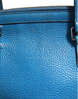 Used Gucci Leather Dome Handbag - Blue