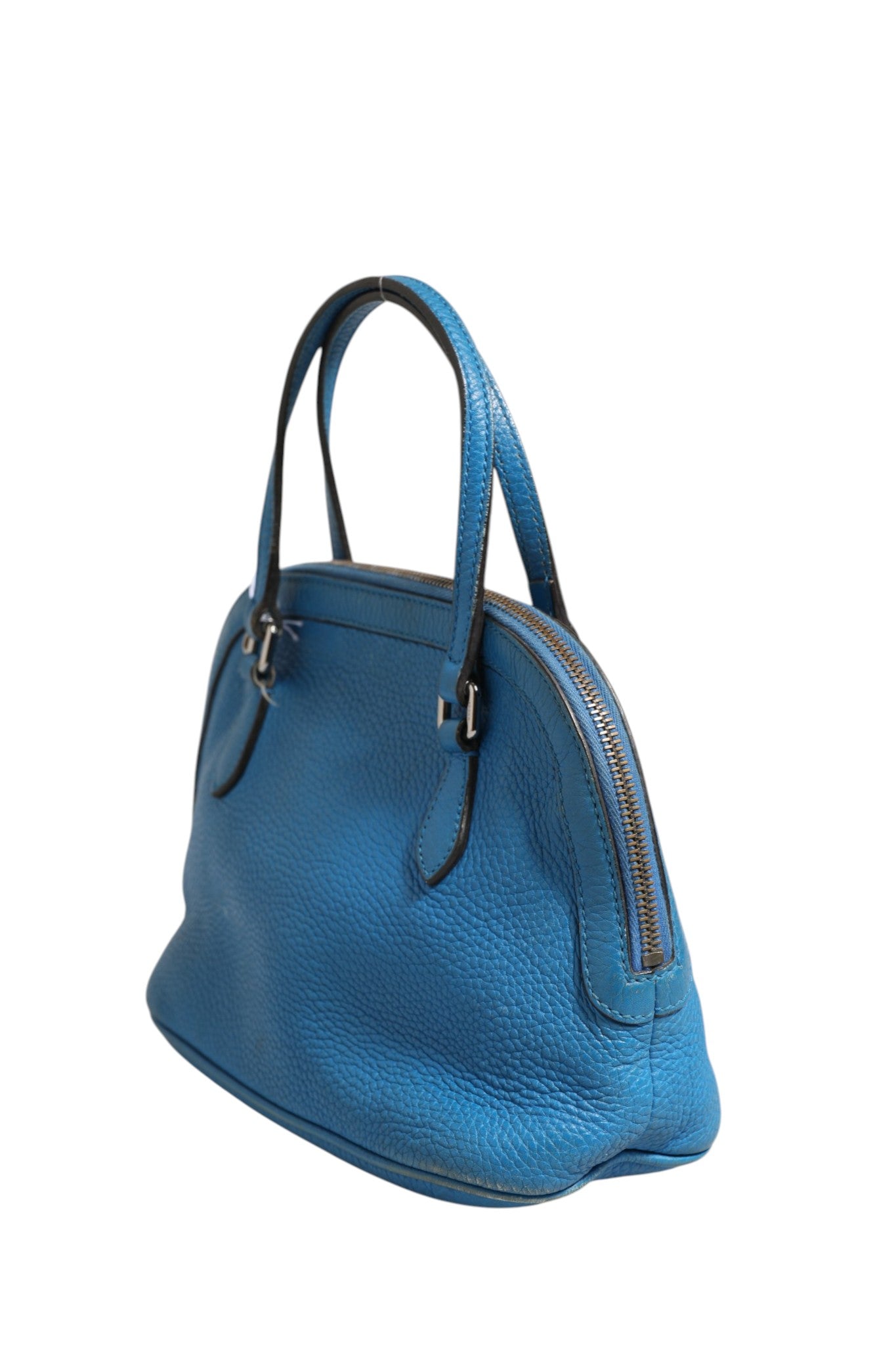 Used Gucci Leather Dome Handbag - Blue