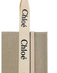 Chloé Linen Woody Shoulder Bag - Beige