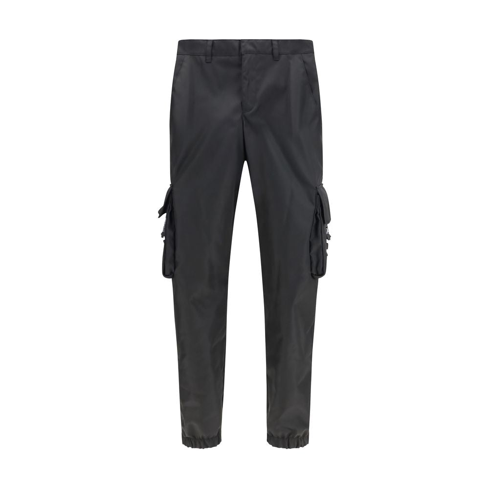 Prada Re-Nylon Slim Cargo Pants - Black