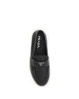 Prada Suede Leather Loafers - Black