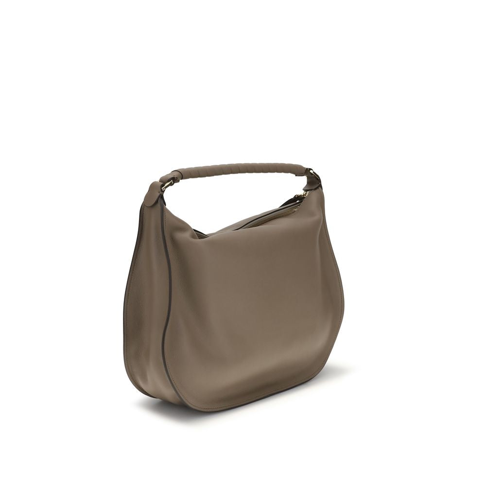 Chloé Marcie Medium Shoulder Bag - Deep Taupe/Brown