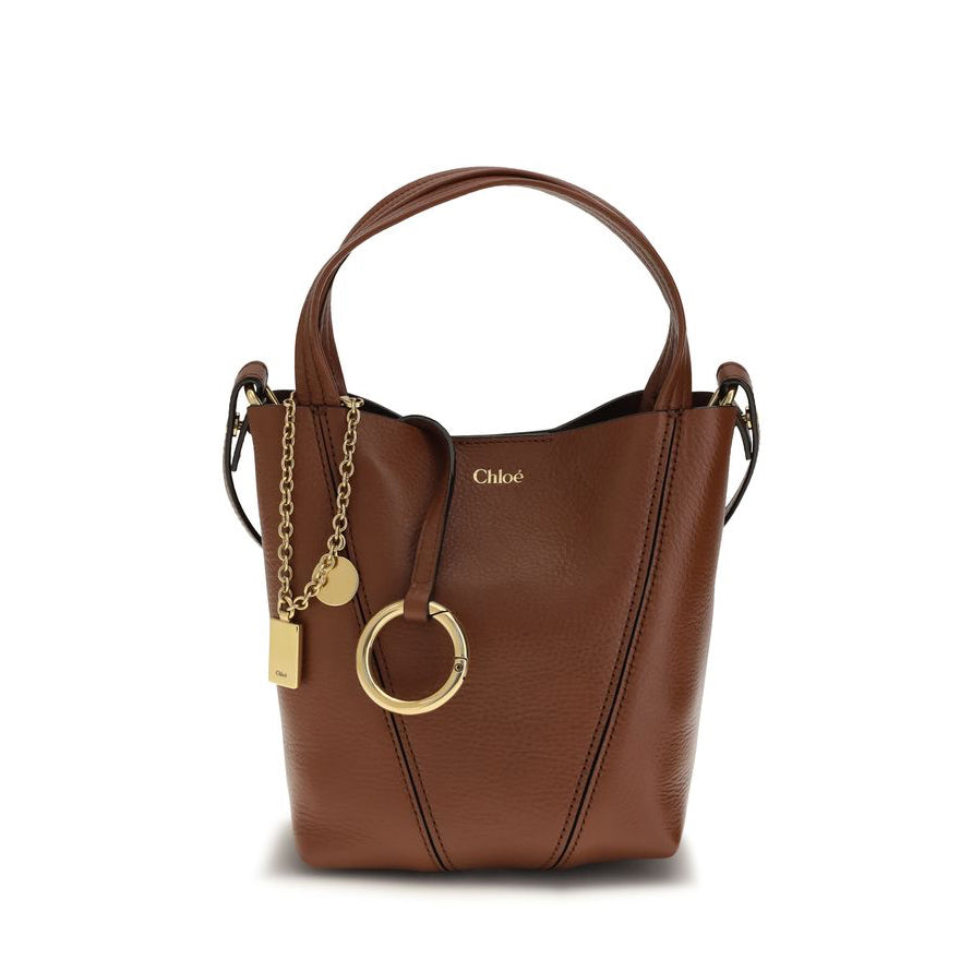 Chloé Small Spin Tote Bag - Brown