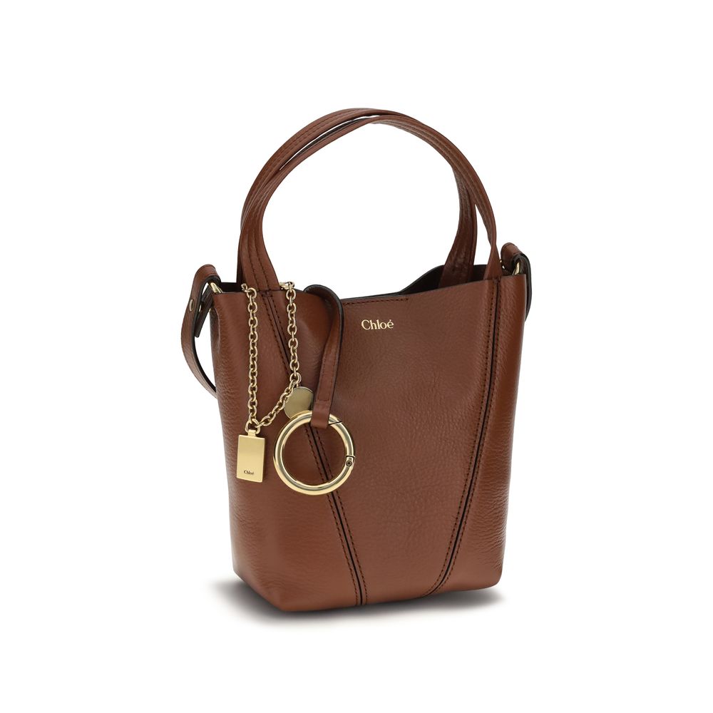 Chloé Small Spin Tote Bag - Brown