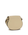 Chloé Leather Small Marcie Shoulder Bag - Beige