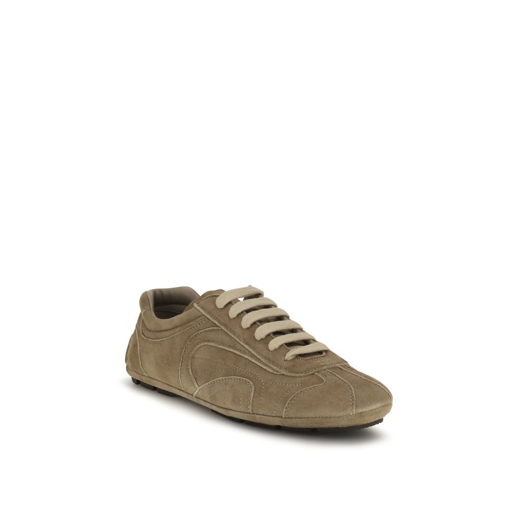 Prada Montecarlo Re-Edition 2005 Suede Leather Sneakers - Mocha Brown