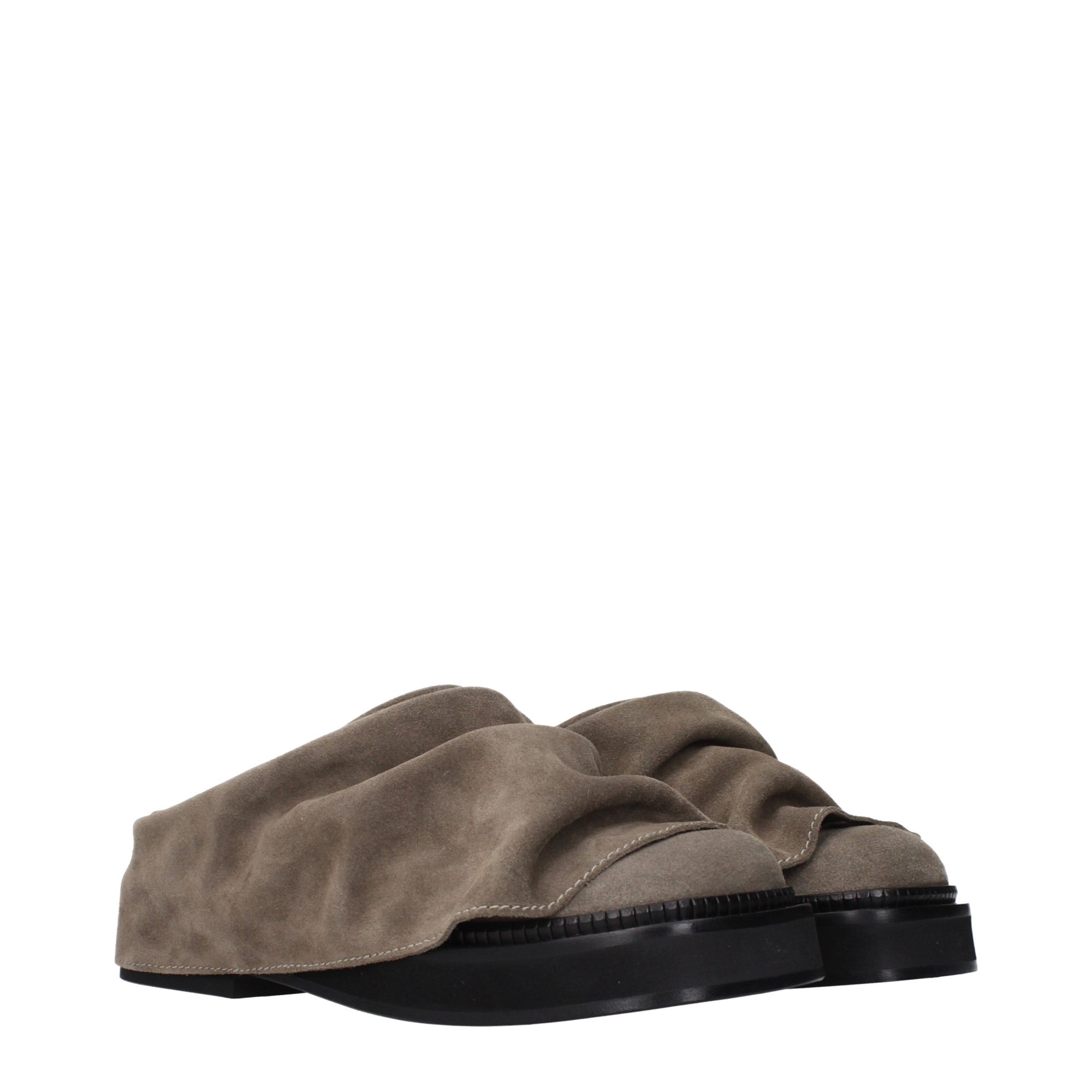 The Attico Mini Robin Suede Leather Mules