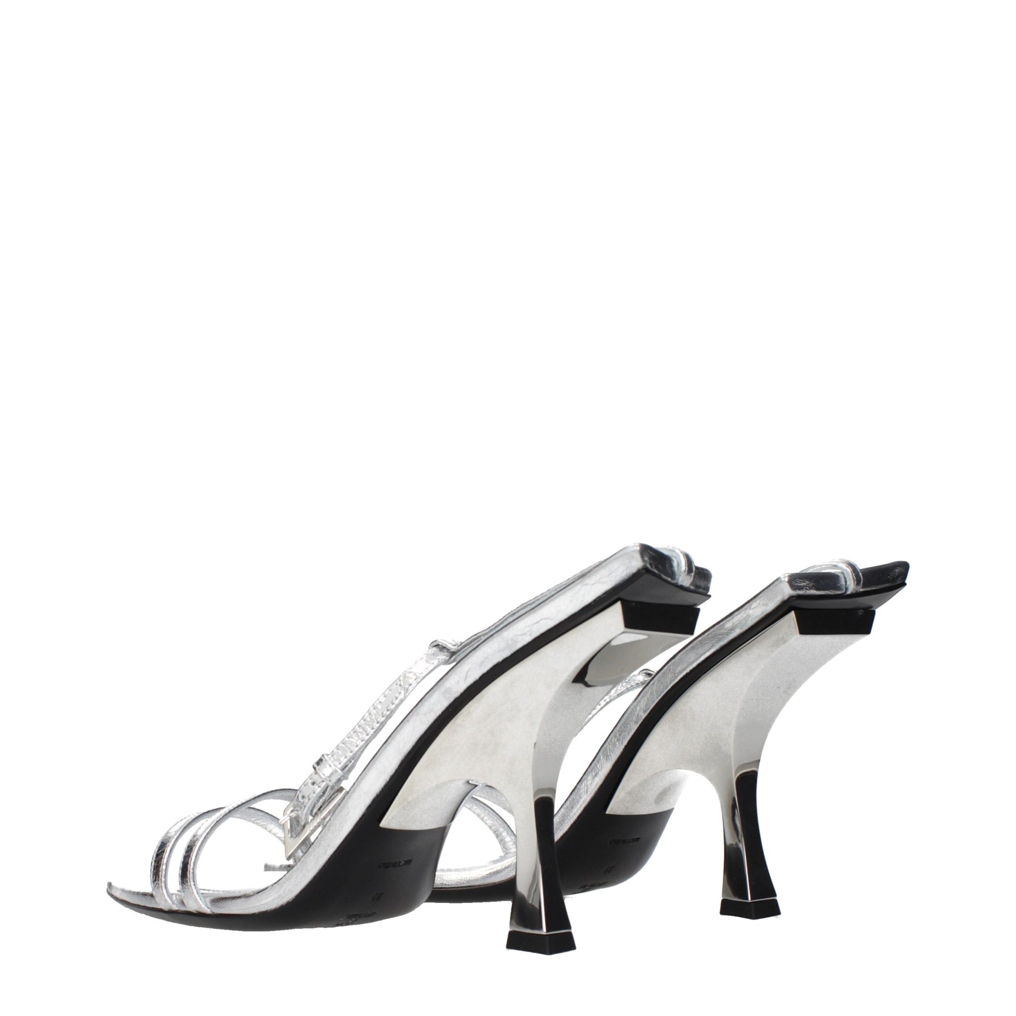 The Attico Ester Sandals - Silver