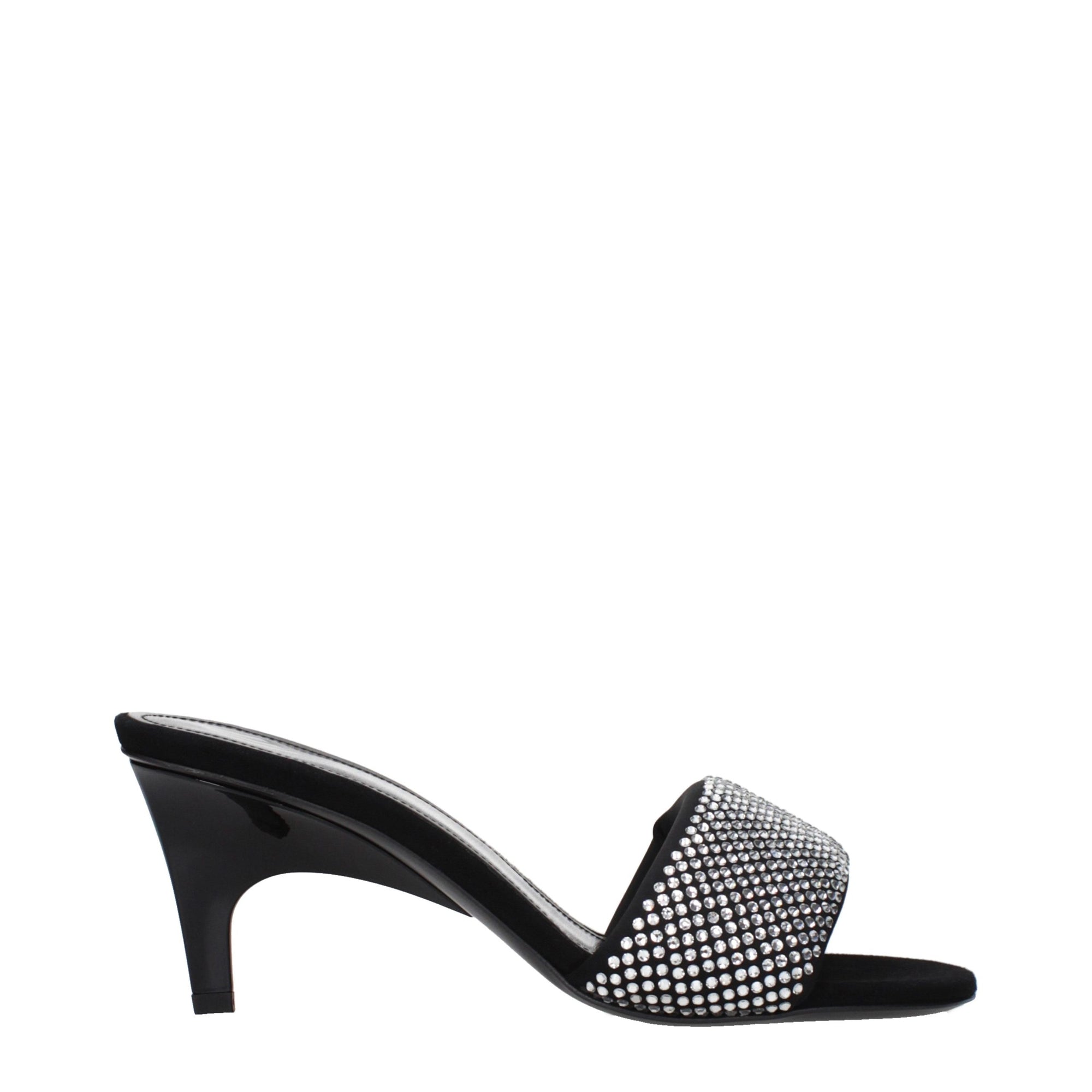Prada Embellished Kitten Heel Mule Sandals