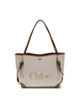 Chloé Clover Canvas Tote & Shoulder Bag - Beige