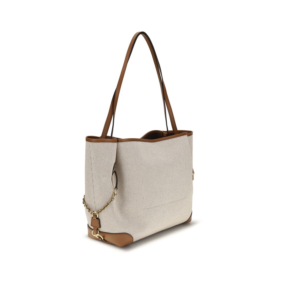 Chloé Clover Canvas Tote & Shoulder Bag - Beige