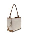Chloé Clover Canvas Tote & Shoulder Bag - Beige