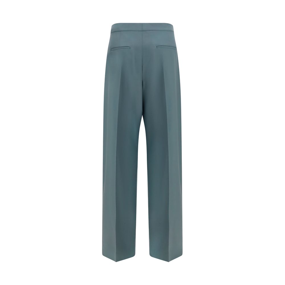 Chloé Wool Tailored Dress Pants - Sage Green