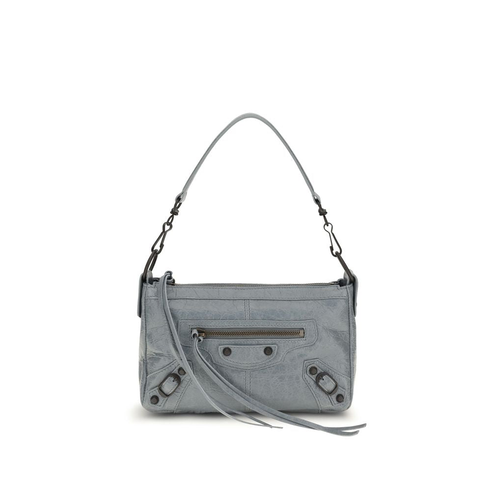 Balenciaga Le City Moto Mini Handbag - Light Blue-Gray/Grey
