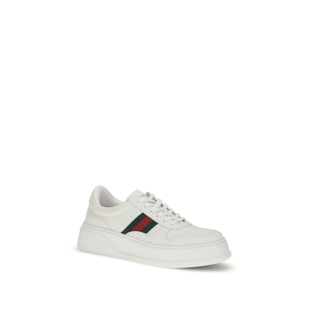 Gucci Chunky Sole Platform Leather Sneakers