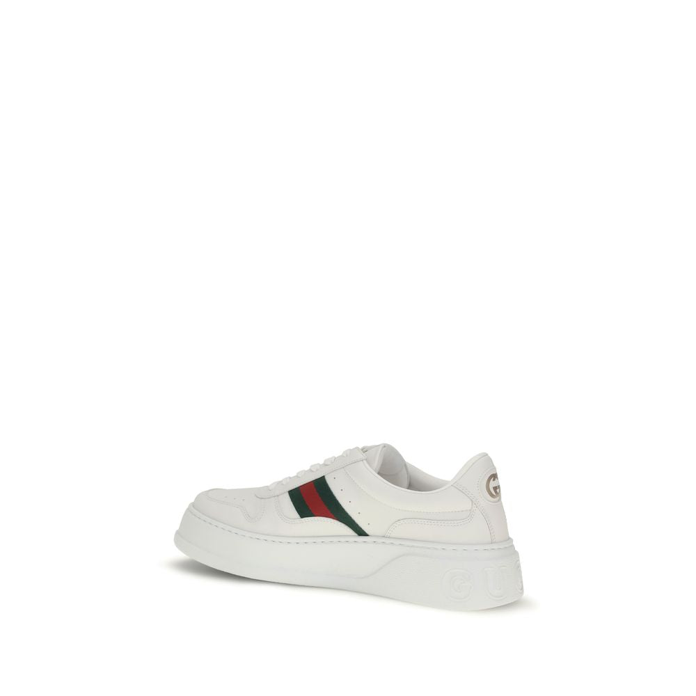 Gucci Chunky Sole Platform Leather Sneakers