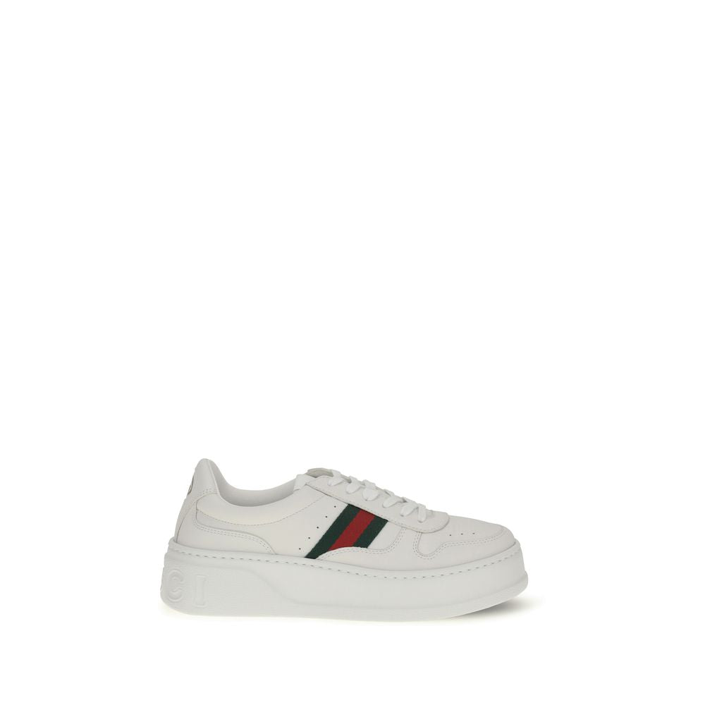 Gucci Chunky Sole Platform Leather Sneakers