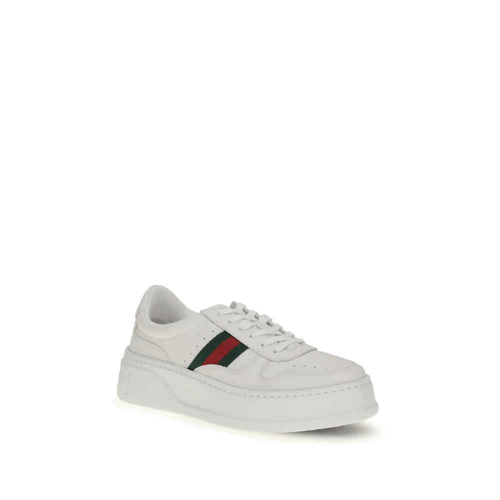 Gucci Chunky Sole Platform Leather Sneakers