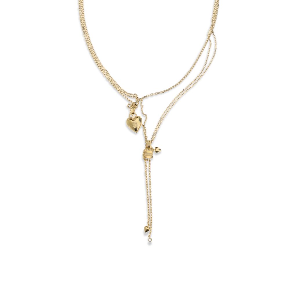 Chloé Brass Paddington Mini Necklace - Gold