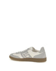 Balmain Swan Suede Leather Athletic Sneakers