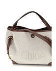 Chloé Clover Canvas Small Tote & Shoulder Bag - Ivory/Beige