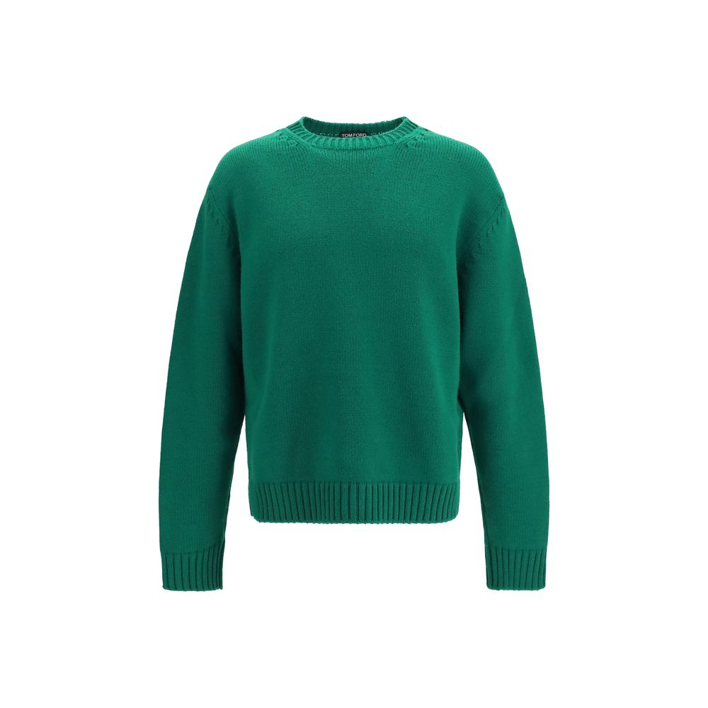 Tom Ford Crewneck Wool Sweater - Green