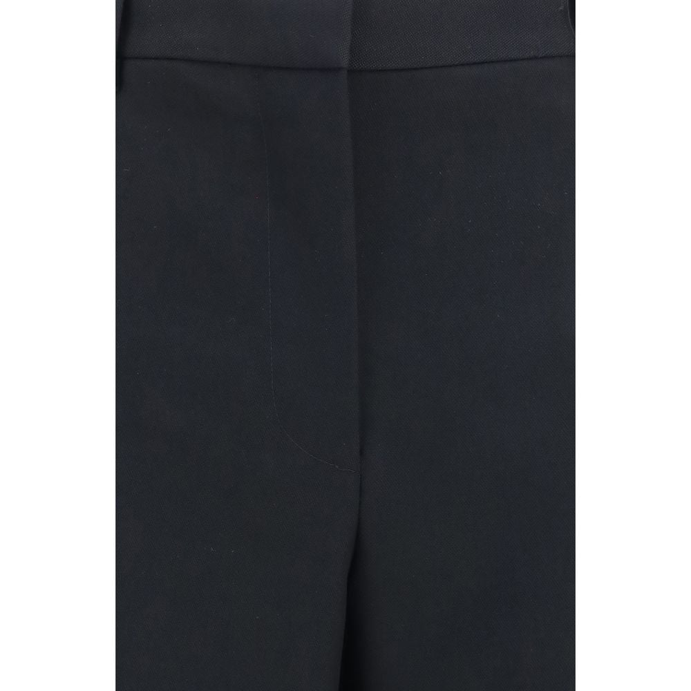 Tom Ford Merino Wool Wide Leg Pants - Black