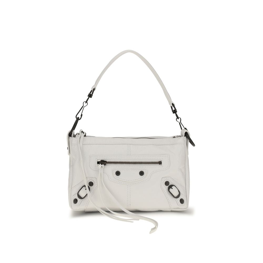 Balenciaga Le City Moto Mini Handbag - White