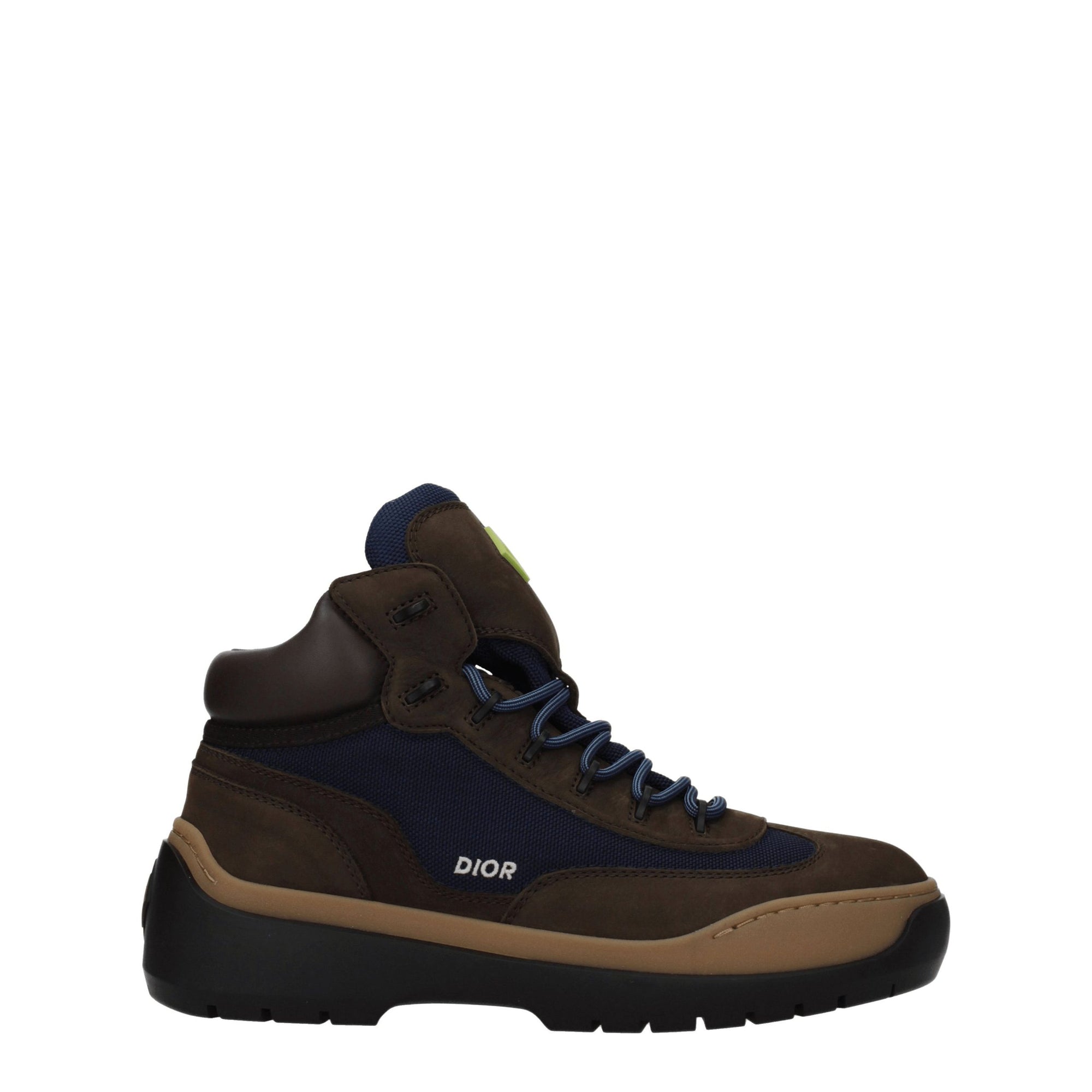 Christian Dior Leather Hiking Ankle Boots - Brown
