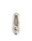 Chloé Kick Ballerina Leather Sneakers - Silver