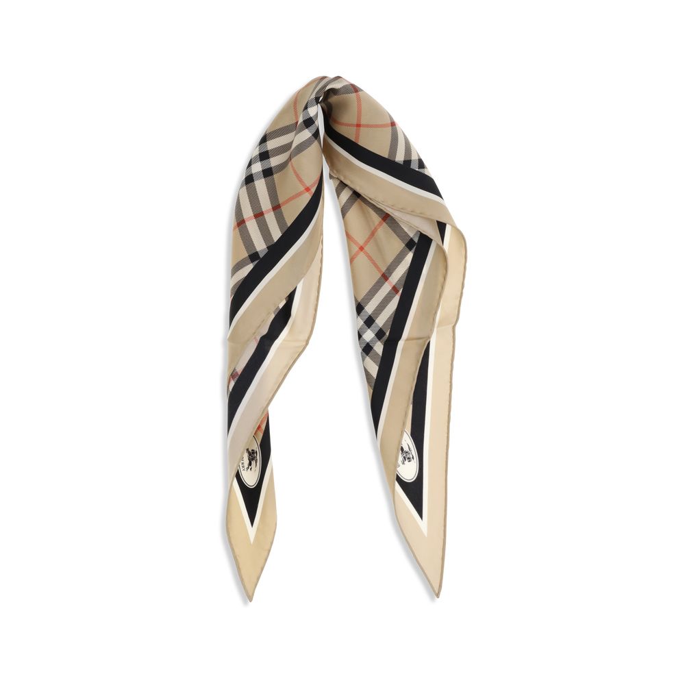 Burberry Checkered Silk Scarf