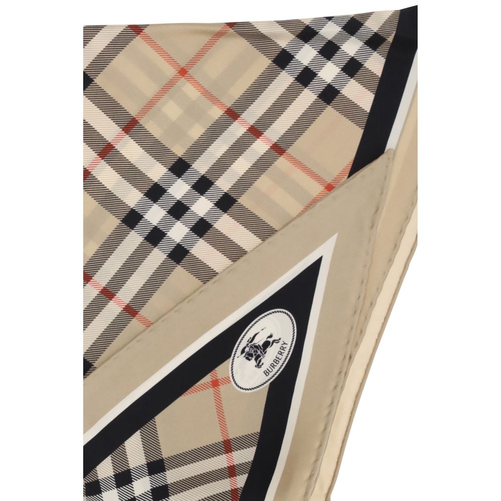 Burberry Checkered Silk Scarf