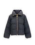 Balmain Zip High-Neck Puffer Jacket - Black