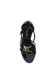 Saint Laurent Cassandra Stiletto Heel Sandals - Black