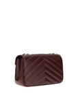 Saint Laurent Leather LouLou Shoulder Bag - Bordeaux