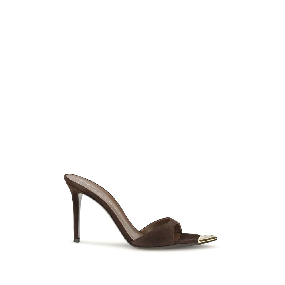 Giuseppe Zanotti Intrigo Jewelry Mule Sandals
