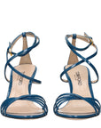 Tom Ford Ida Leather  Stiletto Heel Sandals - Blue