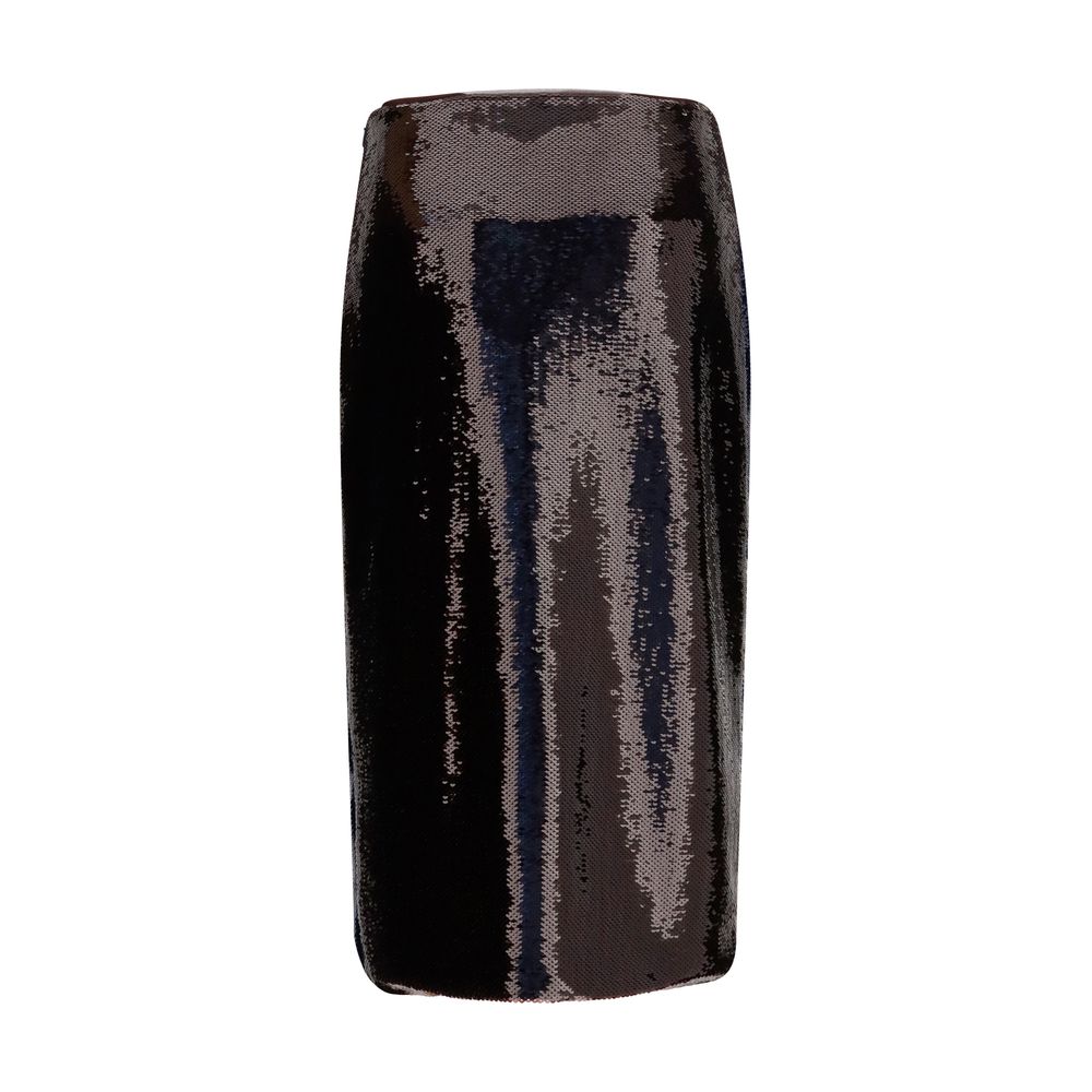 Tom Ford Silk &amp; Sequin Midi Skirt - Black &amp; Blue