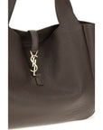 Saint Laurent Leather Le 5 à 7 Bea Shoulder Bag - Dark Chocolate