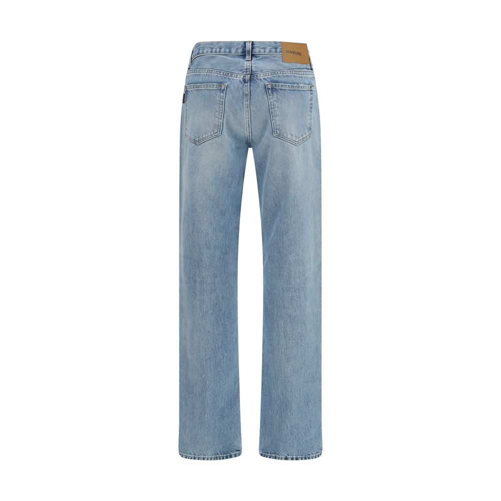 Haikure Lisa Light Wash Straight-Leg Denim Jeans
