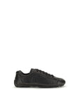 Prada Leather Low Top Sneakers - Black