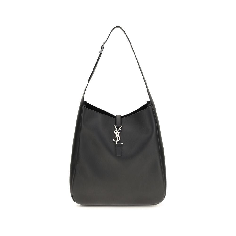Saint Laurent Leather Le 5 À 7 Large Bag - Black