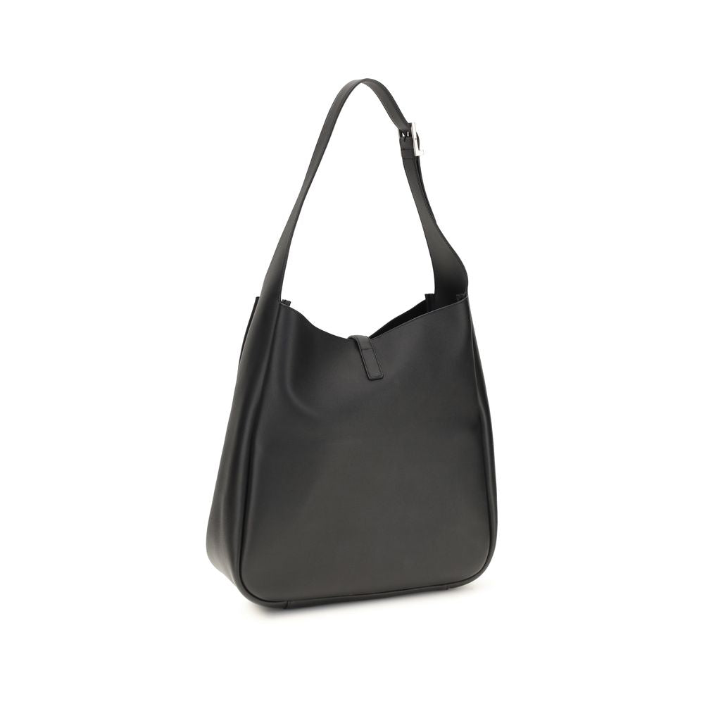 Saint Laurent Leather Le 5 À 7 Large Bag - Black